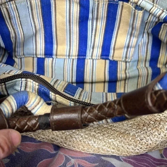 Longaberger Cabana Blue Stripe Purse - Picture 5 of 8